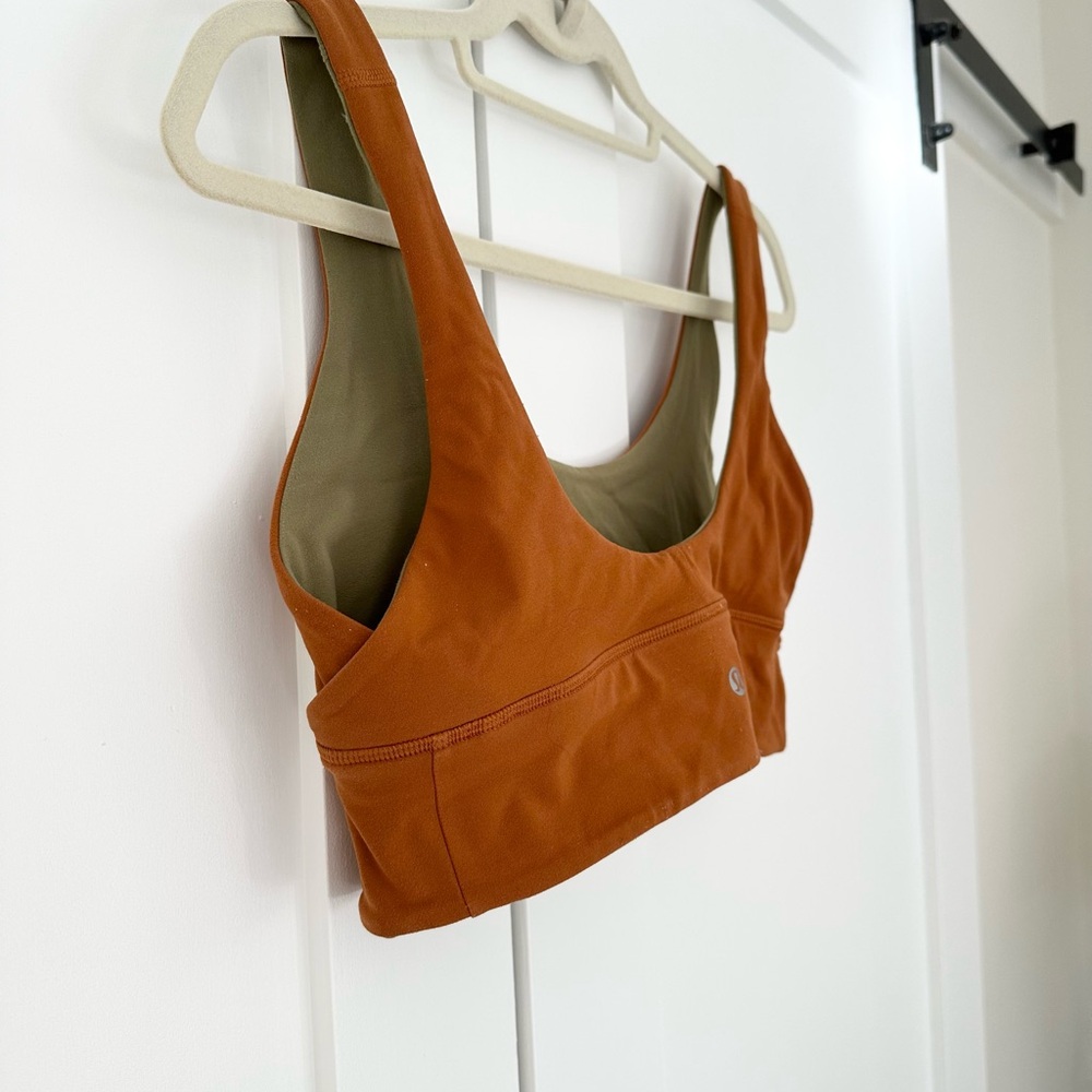 Lululemon Align Reversible Olive Green & Bronze Sports Bra - Picture 6 of 7